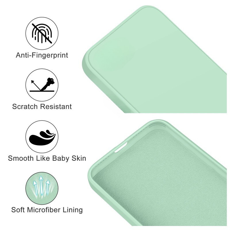 Iphone13 13Pro 13ProMax 13Mini Vuông Silicon Lỏng TPU Mềm Chống Sốc Ốp Điện Thoại Cho iPhone 13 Pro Max Mini Chống Vân Tay Điện Thoại Ốp Lưng Bảo Vệ Ốp Lưng