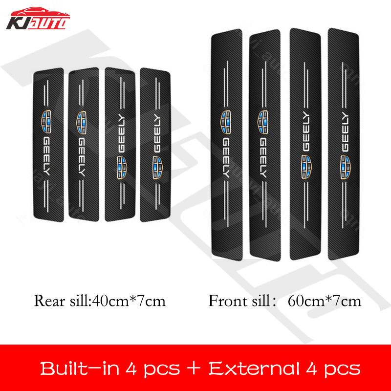 Geely Xe Sill Miếng Dán Chống Trầy Xước Chống Thấm Nước Cốp Xe Bảo Vệ Cửa Xe Da Bao Phụ Kiện Cho Coolray Okavango Emgrand Azkarra
