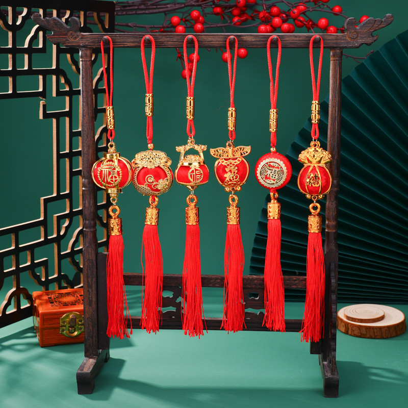 Mới Trung Quốc Lễ Hội Mùa Xuân Mới Treo Mặt Dây ChuyềnLanterns Treo Đồ Trang Trí Cây Cảnh May Mắn Trang Trí Sân Vườn
