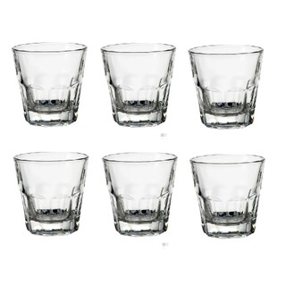 Bộ 6 Ly Cốc Thủy Tinh 8 Góc Lùn Uống Trà Đá - PCD22006 Cẩm Đạt
