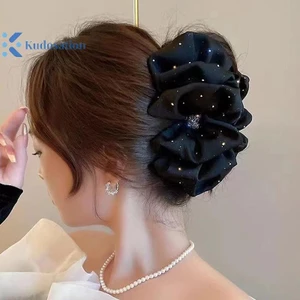 Kudosation Tinh Tế Sáng Bóng Lớn Kẹp Tóc Tính Khí Thanh Lịch Móng Vuốt Tóc Cho Nữ Bé Gái Công Chúa Mũ Đội Đầu Phụ Kiện Tóc Thời Trang Quà Tặng