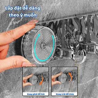 Móc Treo Tường Nhà Tắm Hút Chân Không ECO, Thanh Treo Đồ Đa Năng Tiện Lợi Dễ Sử Dụng