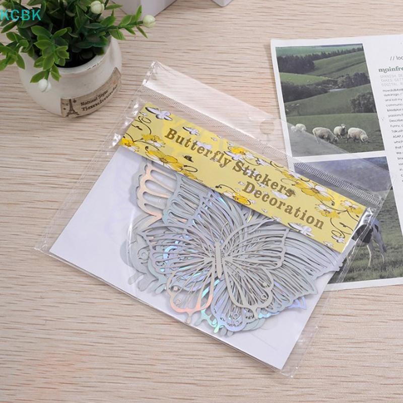 [Kc] 12 Nhãn dán tường 3D khắc rỗng để trang trí tiệc tại nhà Nhãn dán tường DIY để trang trí đám cưới [BK]