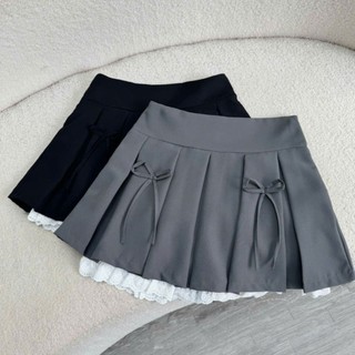 Chân Váy Bigsize Nữ Dáng Tennis Xếp Ly Ngăn 2 Lớp Phối Ren Dễ Thương Cho Chubby CV419
