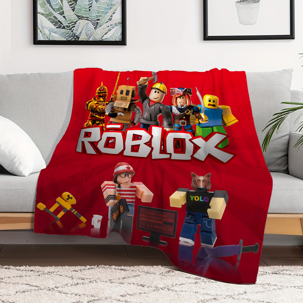 Chăn Flannel Roblox Một Mặt In Flannel Chăn Điều Hòa Không Khí Chăn
