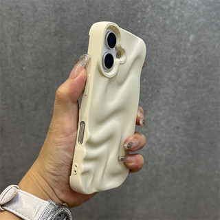 Ốp Điện Thoại Silicon Sóng Nước Sang Trọng Cho iPhone16 Pro Max 15 14 13 12 11 Pro Max Vỏ Chống Sốc Bảo Vệ Camera Ốp Lưng Mềm Chống Rơi