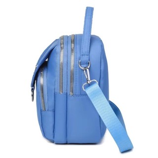 Túi Vuông Nhỏ EARTHLYCO, Túi Điện Thoại Di Động Mini 3 Lớp, Nylon Thời Trang Có Khóa Kéo Chìa Khóa Không Ví Nữ Bé Gái