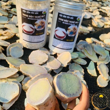 Tinh bột nghệ đen (nga truật) khô, nguyên chất (500g, 1kg) từ nghệ đen tươi uống, làm viên tinh bột nghệ đen mật ong