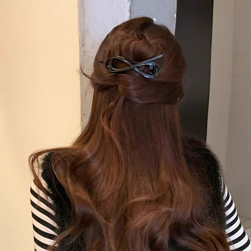 Kẹp Tóc Xoắn Nơ Da Báo - Kẹp Một Xương Rồng Tính Khí - Kẹp Lấy Đuôi Ngựa - Retro, Ngọt Ngào, Thanh Lịch, Thời Trang - Phụ Kiện Tóc Nữ Bé Gái