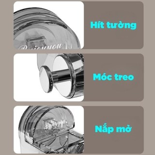 Giá Đỡ Vòi Sen Di Động xoay 90 độ, giá hút tường không cần khoan đục Luxhome