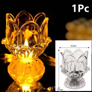 [COD] Đèn ngủ LED NOOKSTORY, Đèn nến điện tử lãng mạn, Đèn bền mô hình hoa sen trong suốt thời trang để trang trí bầu không khí tiệc lễ hội