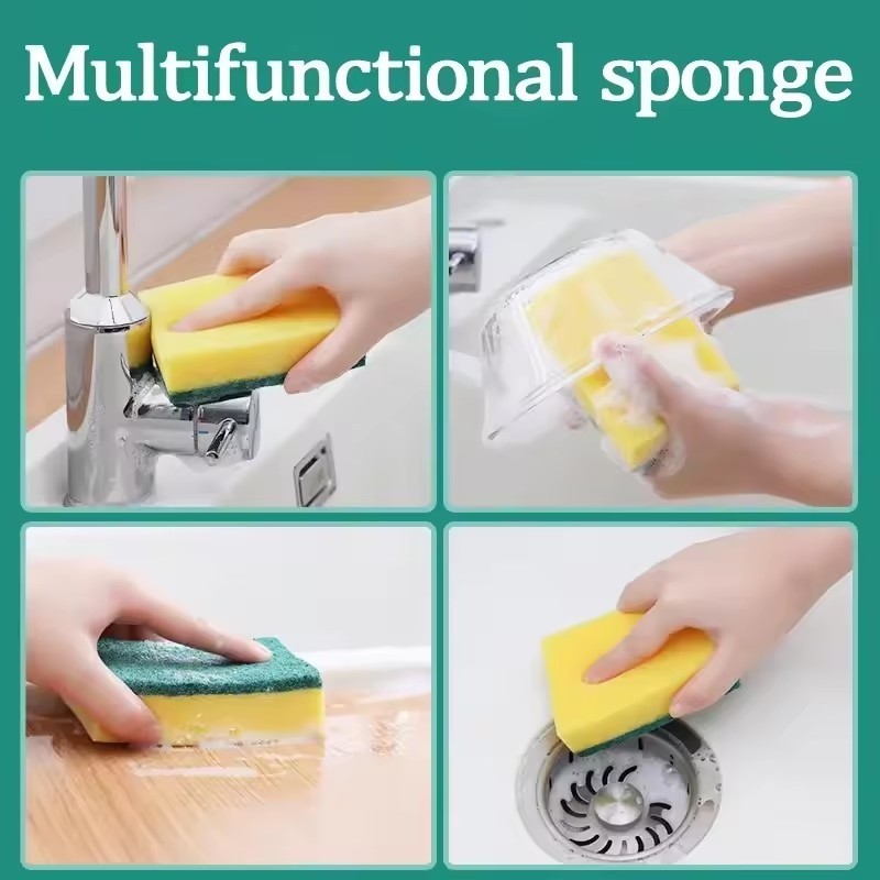 Nhà bếp Magic Sponge Cushion / Rub Pot Rust Scouring Pad / Mỡ Cleaner Dụng cụ gia dụng