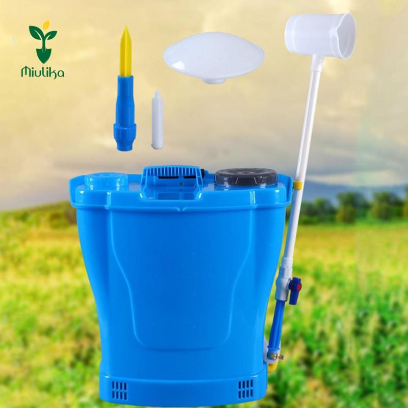 Công cụ ứng dụng phân bón lỏng thủ công Miulika 30L với nhiều đầu phun Xô đựng phía sau để phân bón hòa tan trong nước đa năng