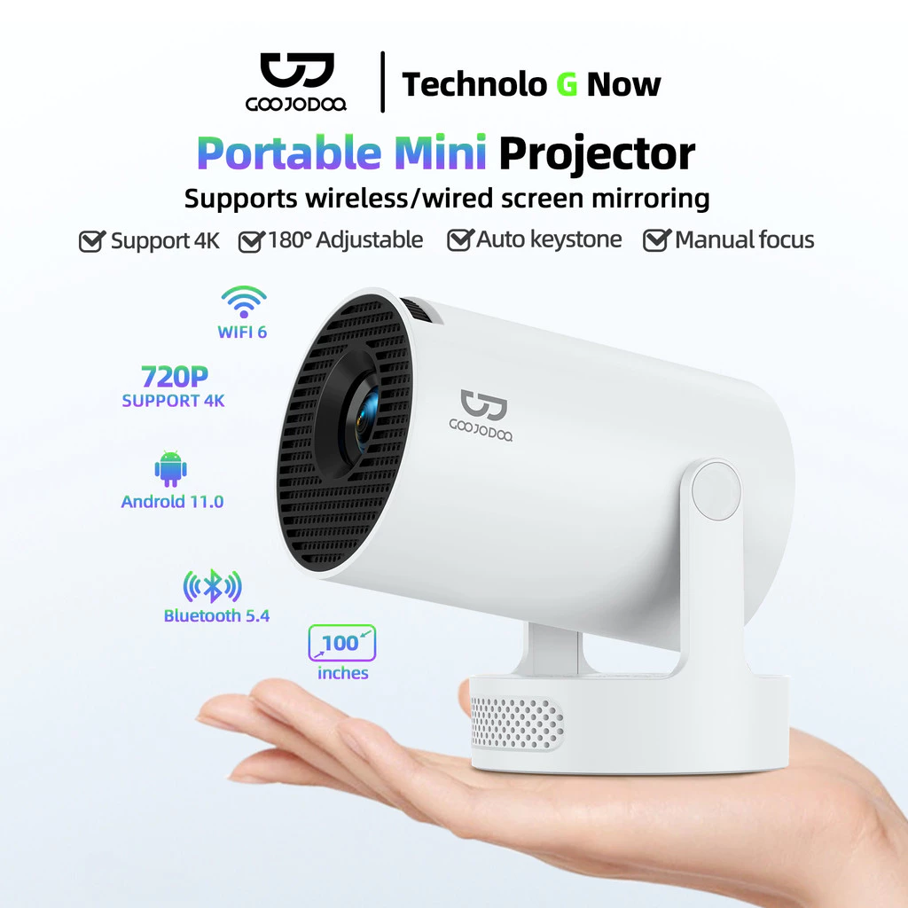 Máy chiếu GOOJODOQ thiết kế di động