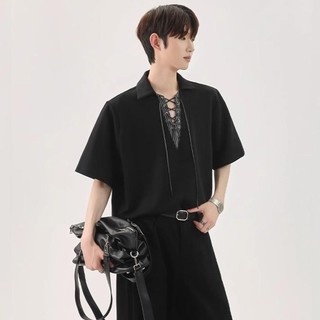 Áo sơ mi nam POLO tay ngắn thời trang và phổ biến thiết kế phong cách Hàn Quốc nhẹ nhàng phong cách sang trọng phong cách trung tính