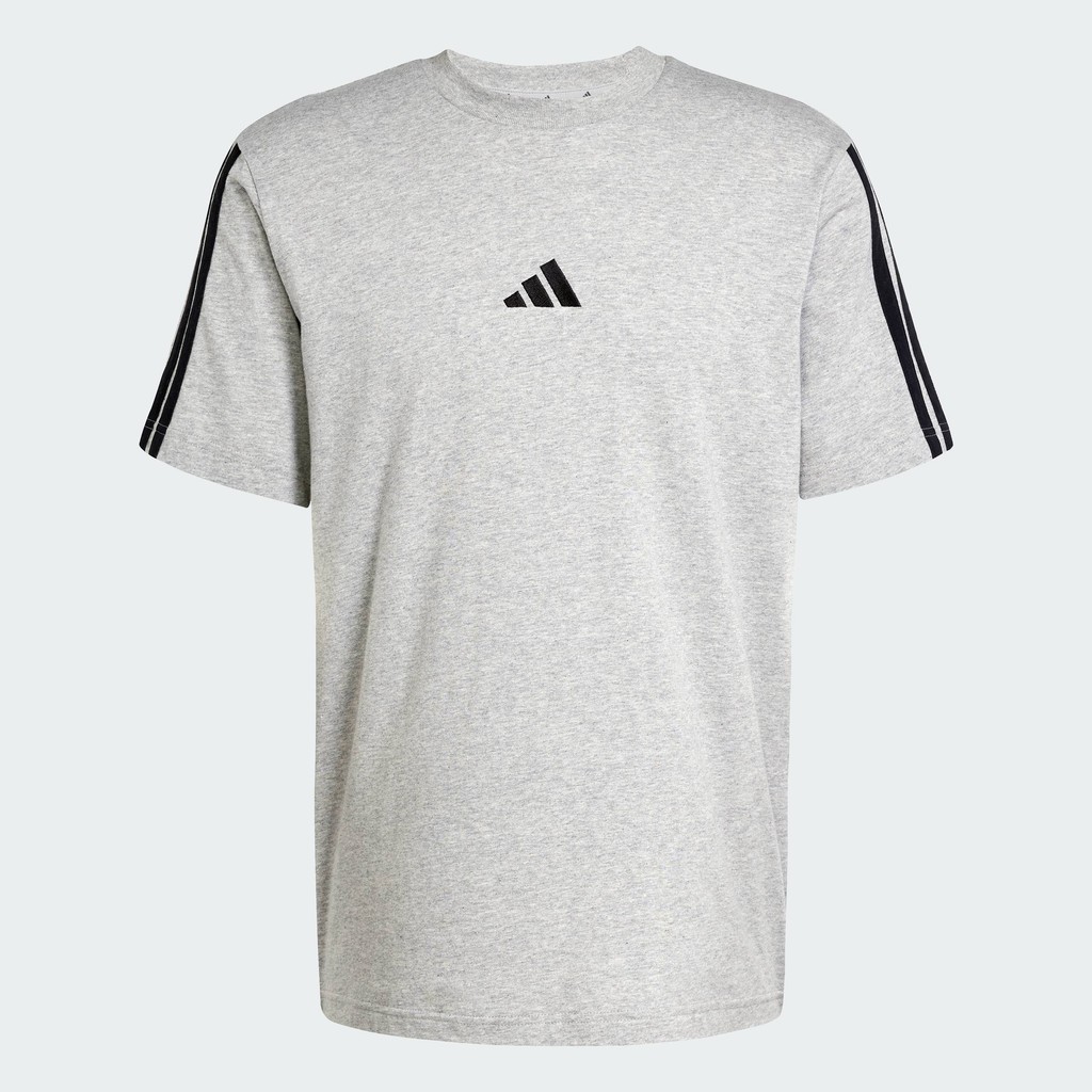 adidas Lifestyle Essentials 3-Stripes Single Jersey Tee Men Grey JW1953 | BigBuy360 - bigbuy360.vn