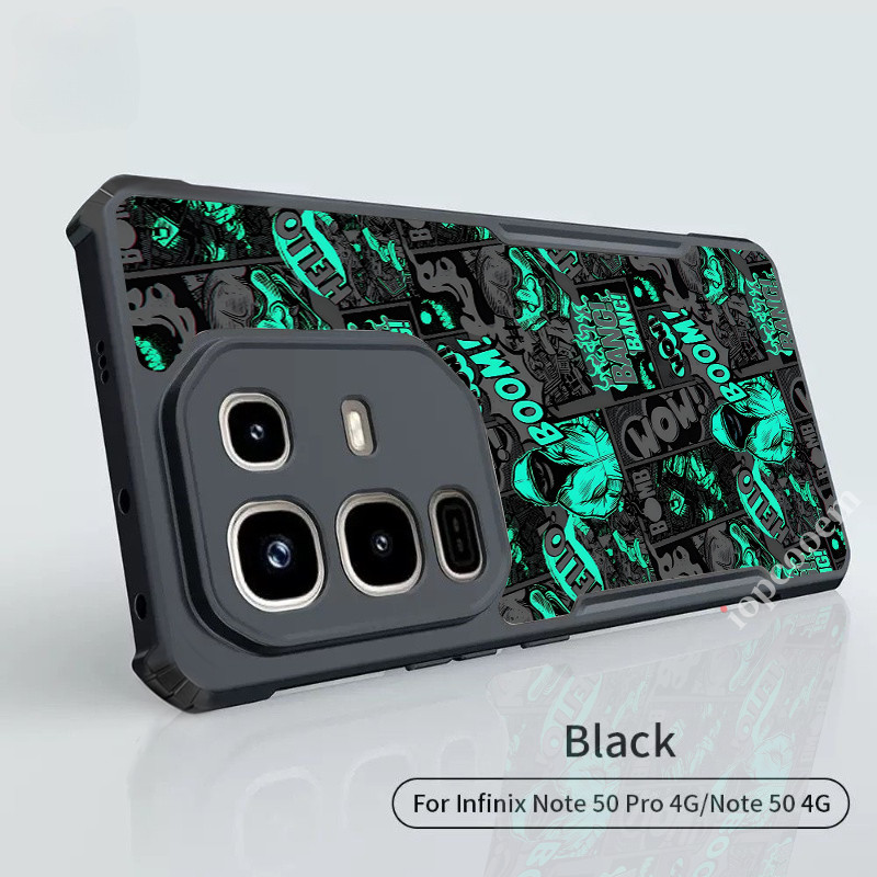 Ốp điện thoại Graffiti BOOM tiên tiến hợp thời trang Infinix 60 50 50S 50X 40X 40S 40 Edge Pro Plus 4G 5G Vỏ bảo vệ chống mồ hôi