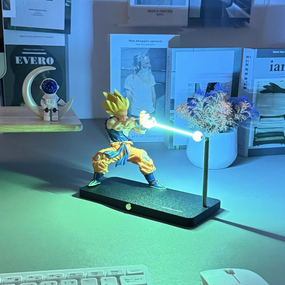 Dragon Ball Goku Kamehameha Đèn Ngủ LED Anime Trang Trí Sưu Tập Quà Tặng Cho Người Hâm Mộ