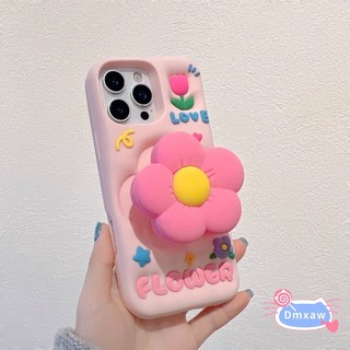 Ốp Silicon Đế Hoa Hồng Cho Xiaomi 15 14 13 Pro Redmi K80 K70 K60 Pro Note 14 13 Pro 5G Vỏ Hoạt Hình Dễ Thương Vỏ Mềm Chống Sốc Có Giá Đỡ