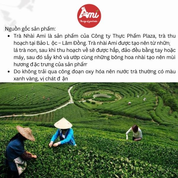 Trà Nhài Ami Jasmine Tea Gói 500g - Lý Tưởng Cho Pha Trà Chanh, Trà Trái Cây, Trà Sữa