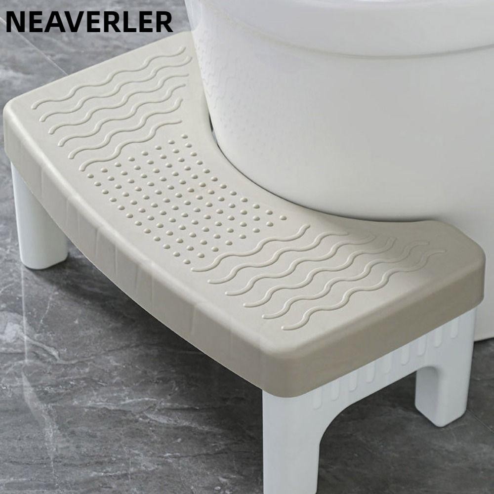 Ghế ngồi vệ sinh NEAVERLER, Ghế ngồi vệ sinh di động bằng nhựa, Ghế đẩu chân chống trượt di động dành cho người lớn