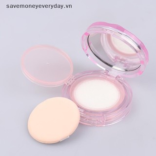 [savemoneyeveryday] Hộp phồng đệm khí rỗng Hộp đựng mỹ phẩm có gương Bb Cream Hộp đựng mỹ phẩm kèm dụng cụ trang điểm xốp [vn]
