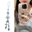 Exhila Handmade Acrylic Hạt Điện Thoại Quyến Rũ Dây Điện Thoại Có Hình Cá Và Vỏ