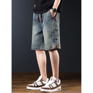 Quần Jean Nam DICHUANGZHE Quần Short Retro Thẳng Thường Ngày