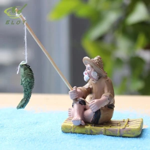 Tiểu Cảnh Ông Lão Già Câu Cá Trang Trí Hồ Cá, Bể Cá, Chậu Cây, Tiểu Cảnh VN