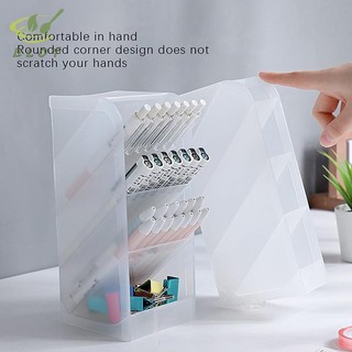 [MAO] Bàn chải trang điểm nghiêng mờ trong suốt Hộp đựng môi Hộp đựng văn phòng phẩm đa chức năng VN