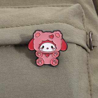 Hoạt Hình Dễ Thương Sanrio Men Trâm Sáng Tạo Búp Bê Pin Màu Hoạt Hình Nhân Vật Huy Hiệu Ba Lô Quần Áo Phụ Kiện Quà Tặng Cho Bạn Bè
