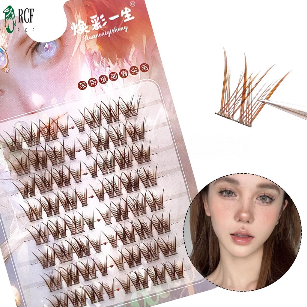 Lông mi giả có thể tái sử dụng hàng ngày Cụm lông mi mở rộng để làm việc Sinh nhật tiệc và du lịch