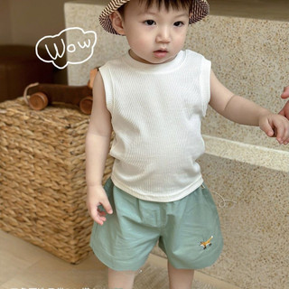Áo vest mỏng mùa hè cho trẻ em, áo thun không tay màu trơn bằng lụa lạnh cho bé trai và bé gái, áo cơ bản cho trẻ em