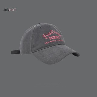 JULYHOT Nữ Thêu Hồng Bóng Chày Mềm Cotton Che Nắng Đạt Đỉnh Mũ Nữ Hàn Quốc Bé Gái Thể Thao Ngoài Trời Mũ Tấm Che Massivedeals