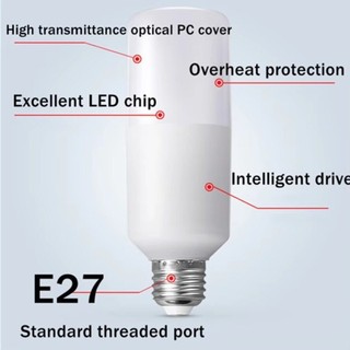 Bóng đèn LED hình trụ OIMG 5W 10W 15W 20W 220V E27 Giao diện 360 góc phát xạ ánh sáng Ánh sáng ấm 3000K Ánh sáng trắng 6000K có thể được sử dụng cho mục đích gia đình và thương mại