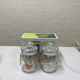 [Giá Xưởng] Set 2 Hũ Thủy Tinh 500ml NO 9036 – Trong Suốt Cao Cấp, Đựng Gia Vị, Ngũ Cốc, Mứt
