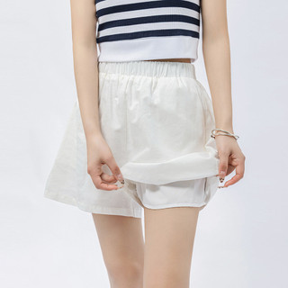 [MIZIQI] Quần short lưng co giãn màu trơn, Quần short chống chói đơn giản dành cho nữ