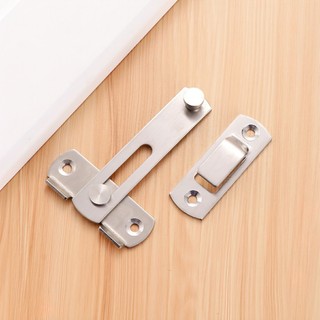 Then cài khóa cửa, chốt khóa cửa chất inox bền bỉ và chắc chắn SUNND