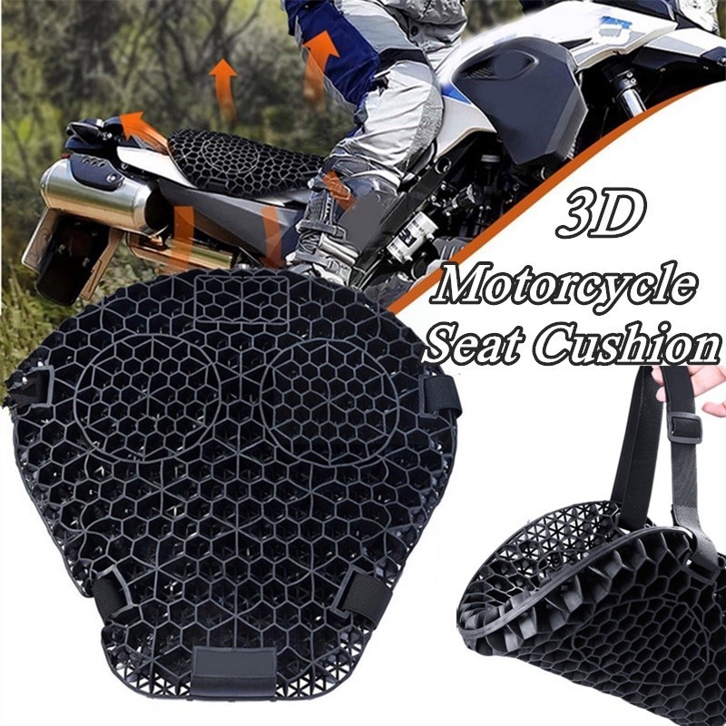 Đệm Lót Yên Xe Máy，3D hình tổ ong chống trượt thoáng khí，Thoáng Khí Chống Thấm Nước Đệm，Chất liệu gel chất lượng cao