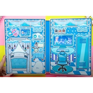 Đồ chơi búp bê giấy công chúa  tuyết  Frozen đáng yêu,đồ chơi bóc dán thủ công candy home papper