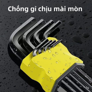 Bộ lục giác Đa năng Giác Độ cứng cao Cr-V, bộ lục giác bông mini,1.5-10mm,bộ cờ lê FE123