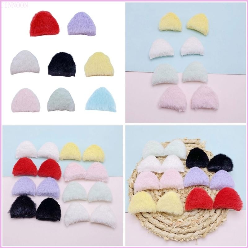 Plush Furry Cat Ears For DIY Hair Clip for Women Cat Ear Barrette Hair Style