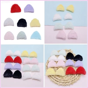 Plush Furry Cat Ears For DIY Hair Clip for Women Cat Ear Barrette Hair Style