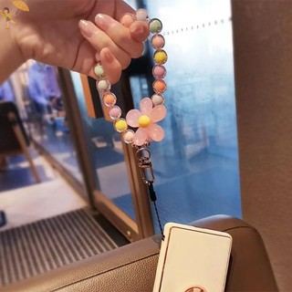[GOU] 1 Dây Hạt Pha Lê Màu Thời Trang Dây Điện Thoại Di Động Ins Phong Cách Handmade Đính Hạt Chống Mất Dây Điện Thoại Di Động VN