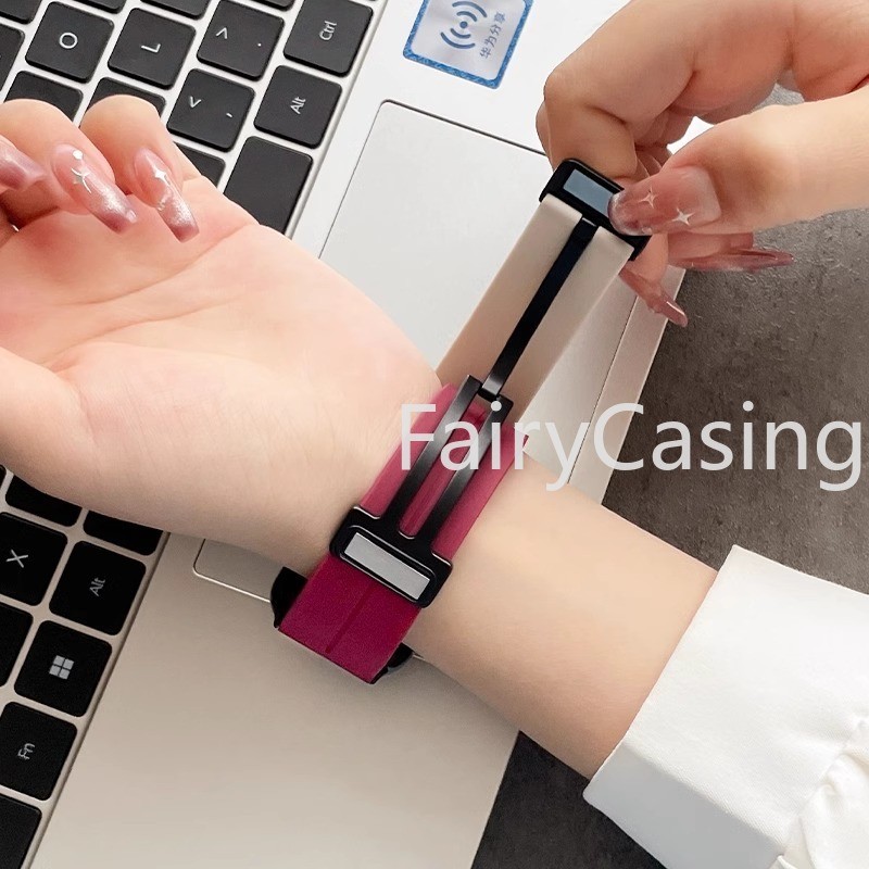 Dây đeo silicon thể thao từ tính cho vòng đeo tay Xiaomi Mi Band 9 Pro Correa cho Xiaomi Redmi Watch 4 / Mi Band 8 Pro Phụ kiện đai