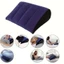 Gối Silicon ORDOBOX, PVC Flocking Tam Giác Xi Lanh Nêm Magic Cushion, Quà Tặng Mềm Bơm Hơi Xanh + Đen Đệm Thư Giãn Nhà