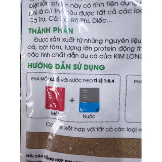 Mồi Cám Câu Cá Kim Long Tổng Hợp Câu Mọi Loại Cá (Gói 250gram)