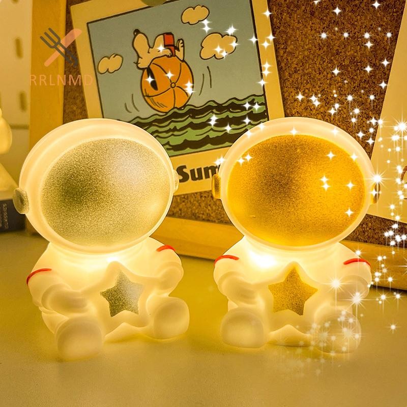 Rrlnmd Quà Tặng Sáng Tạo Phi Hành Gia Đèn Ngủ Hoạt Hình Dễ Thương Thỏ Đầu Giường Trang Trí Bàn MỚI