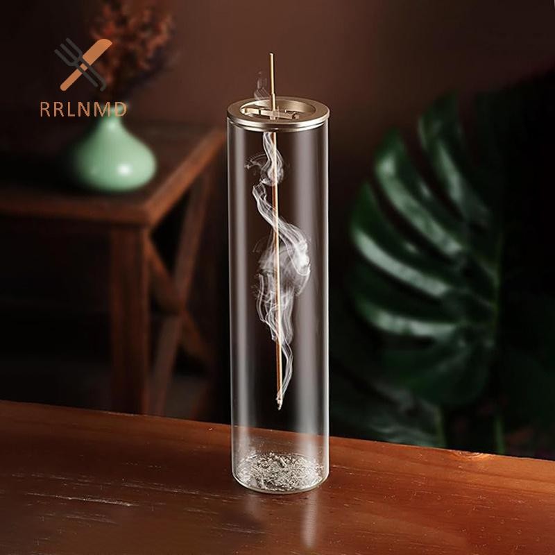 Rrlnmd Kính Hiện Đại Lư Hương Bay Chống Bụi Hương Giá Đỡ Hương Tấm Ash Catcher Để Trang Trí Nhà Thiền Yoga MỚI