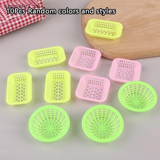 [-d] 10 Cái 1: 12 Nhà búp bê Giỏ đựng đồ thu nhỏ Giặt rau quả Giỏ đựng thức ăn trái cây Trang trí nhà bếp Phụ kiện nhà búp bê {vn}